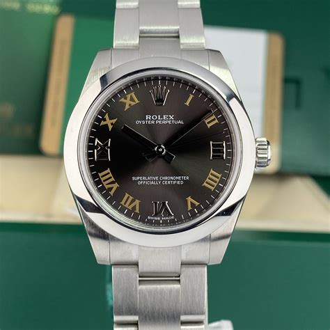 rolex oyster perpetual 177200 dark grey ch|rolex oyster perpetual everest value.